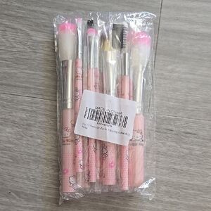 Pink Makeup Brush Set